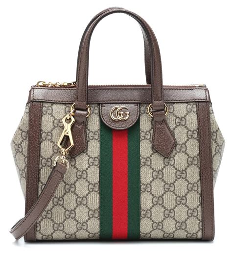 GUCCI Gucci GG Supreme Bag Shoulder Khaki Beige Brown .